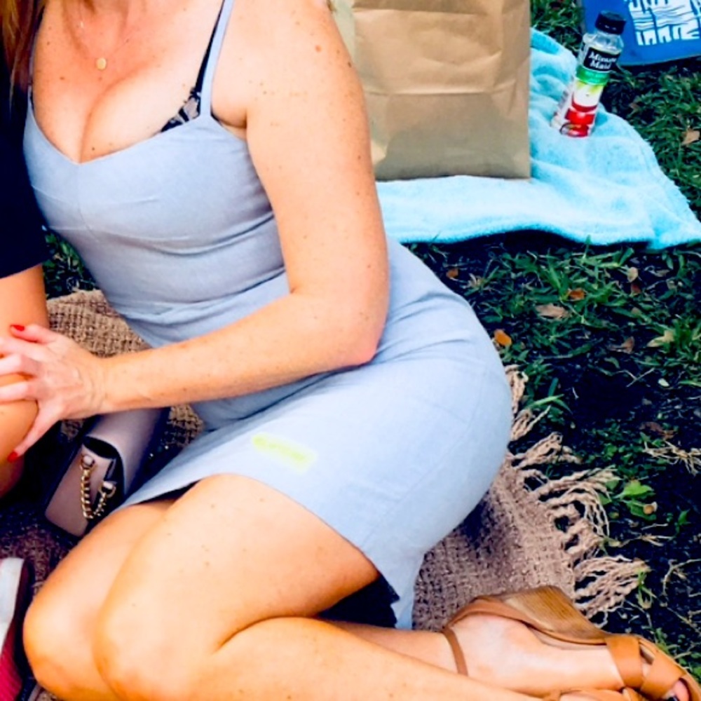 Light grey, structured mini dress with spaghetti straps